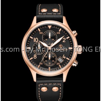 Alain Delon Pilot Watch Chronograph AD490-1535C